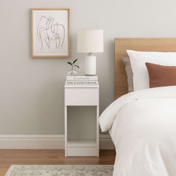 Mesita Slim Blanco Ambiente 1