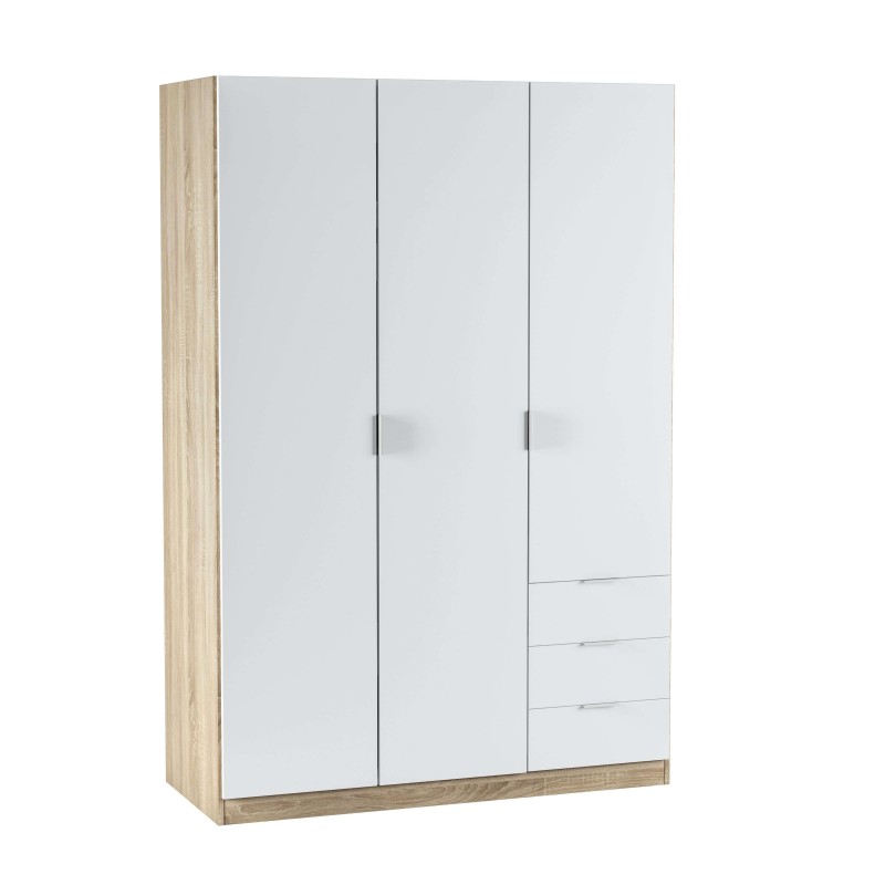 Pack Juvenil Blanco Artik y Roble Canadian Armario