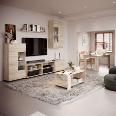 Pack Muebles Salón Completo Cheri Roble Sonoma Pack Muebles Salón Completo Cheri Roble Sonoma