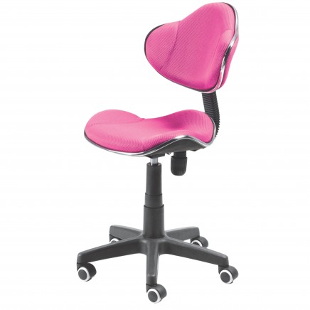 Silla escritorio Juvenil Bambola Color Rosa y Negro