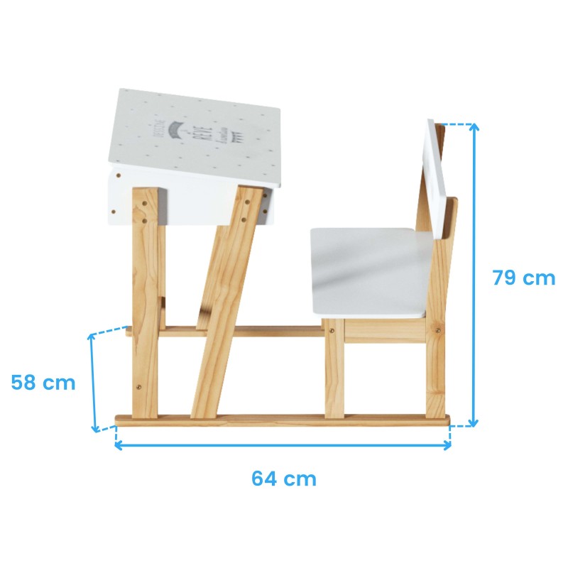 Pupitre con Banco Cotas