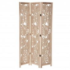 Biombo Separador De Ambientes 3 Paneles Palm Color Roble