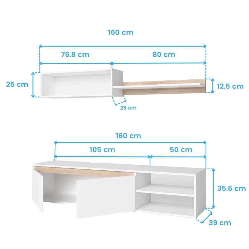Mueble Salón Eco Cotas