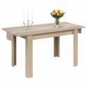 Mesa de comedor extensible salón roble canadian 140-190x90 cm