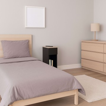 Mesita Slim Negra Ambiente 1