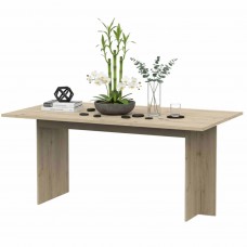 Mesa de comedor extensible Lead Roble Artisan 166-200x90 cm