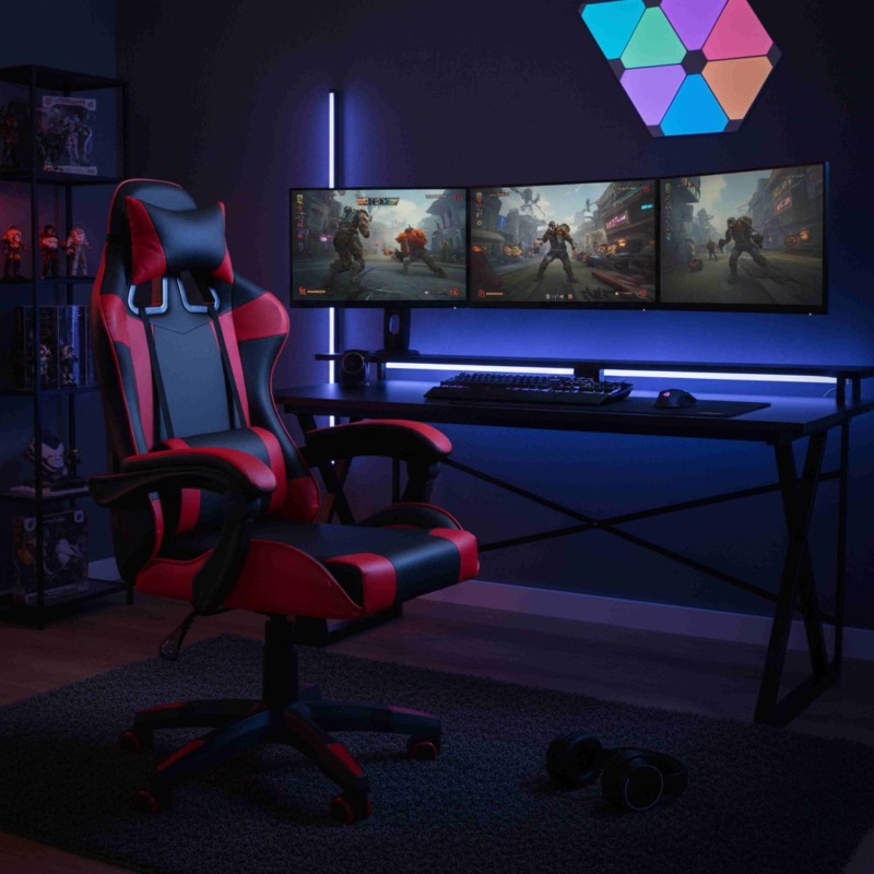 Silla Gaming Koe Color Rojo y Negro
