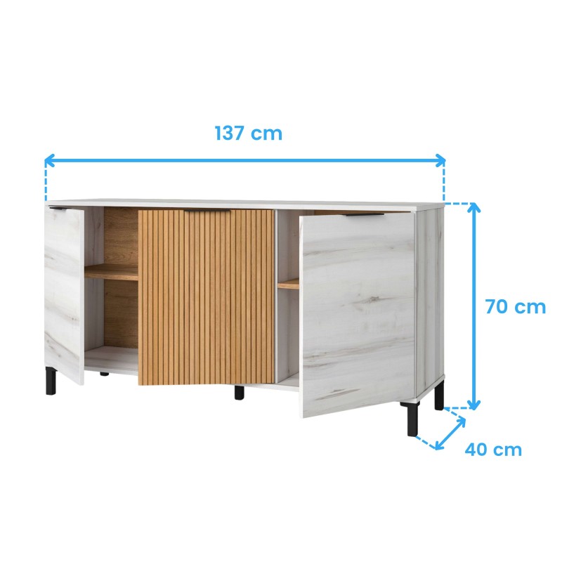 Aparador Tokio 3p Cotas