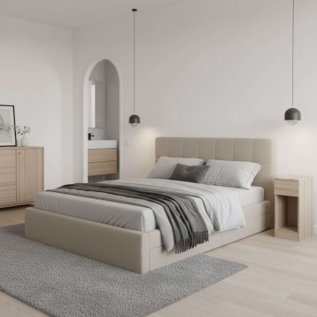 Mesita Slim Taupe Ambiente 1