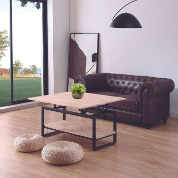 Mesa Steve Madera y Negro Ambiente 3