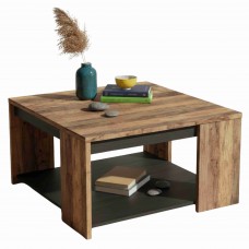 Mesa De Centro Mónaco Roble Saloon Y Negro Estructurado 42x80 cm Mesa De Centro Mónaco Roble Saloon Y Negro Estructurado 42x80 cm