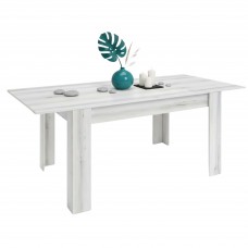 Mesa de comedor extensible Bass Blanco Albo 140-200x90 cm Mesa de comedor extensible Bass Blanco Albo 140-200x90 cm