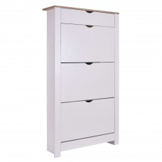Mueble Zapatero Recibidor Alto Tivoli Pasillo Blanco Mate 78 cm