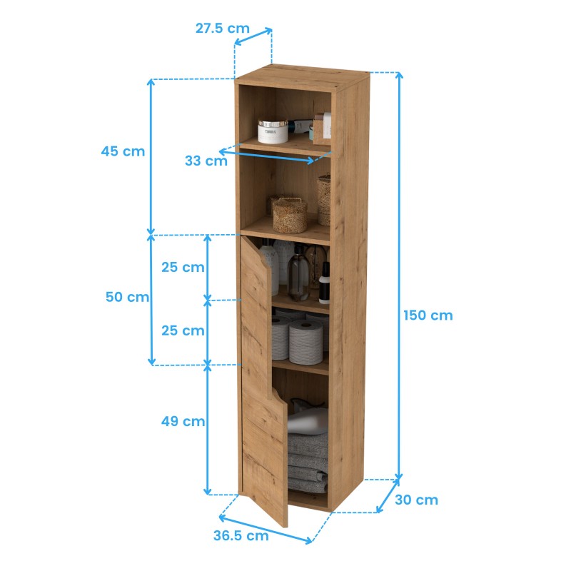 Muebles de Baño Doble Pack Sena Roble Gold y Negro (Lavabos incluidos)