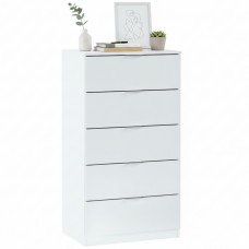 Cómoda Dormitorio 5 Cajones Blanco 60x110 cm