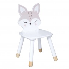 Silla Infantil Fox Douceur con Serigrafia de Zorro Color Blanco