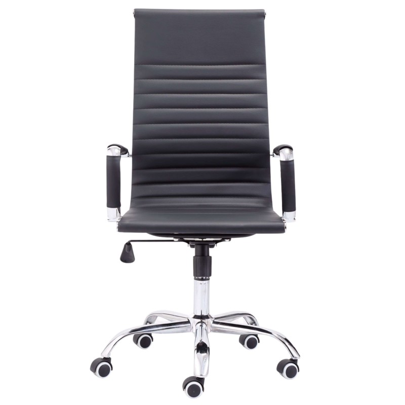 Silla Oficina Negra Frontal Silla Oficina Negra Frontal