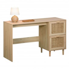 Mesa Escritorio Bong Con 2 Cajones Color Pino 120 cm Mesa Escritorio Bong Con 2 Cajones Color Pino 120 cm