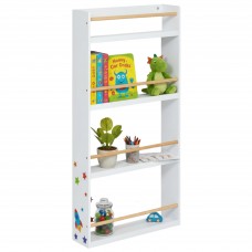 Mueble Infantil Estantería 4 Estantes Color Blanco 55x112x15 cm Mueble Infantil Estantería 4 Estantes Color Blanco 55x112x15 cm