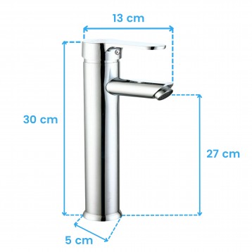Grifo Ganges Cromado Cotas