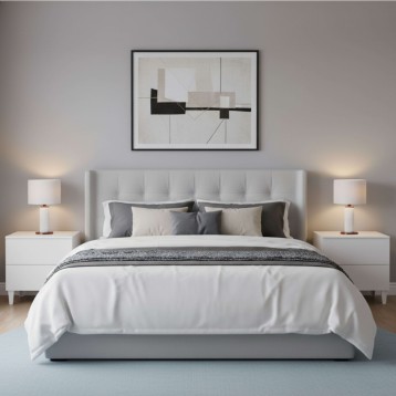 Mesita Blanco Brillo Ambiente 3