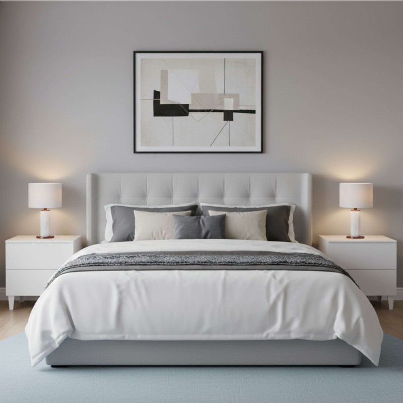 Mesita Blanco Brillo Ambiente 3