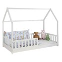 Cama Infantil Cabaña Bosco Color Blanco 90x190 cm