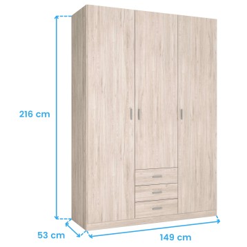 Armario Roma 3P Cotas