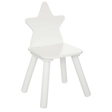 Silla Infantil Douceur con respaldo de estrella color blanco