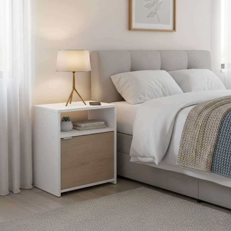 mesita blanco ambiente