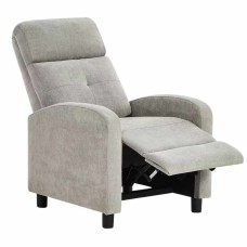 Sillón Relax Reclinable Denmark Salón Color Gris Claro Sillón Relax Reclinable Denmark Salón Color Gris Claro