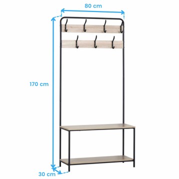 perchero entrada cotas