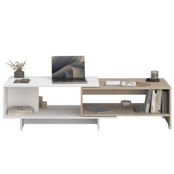 Mesa de centro con tapa deslizante frontal