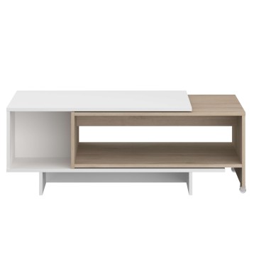 Mesa de centro con tapa deslizante frontal sin decoracion