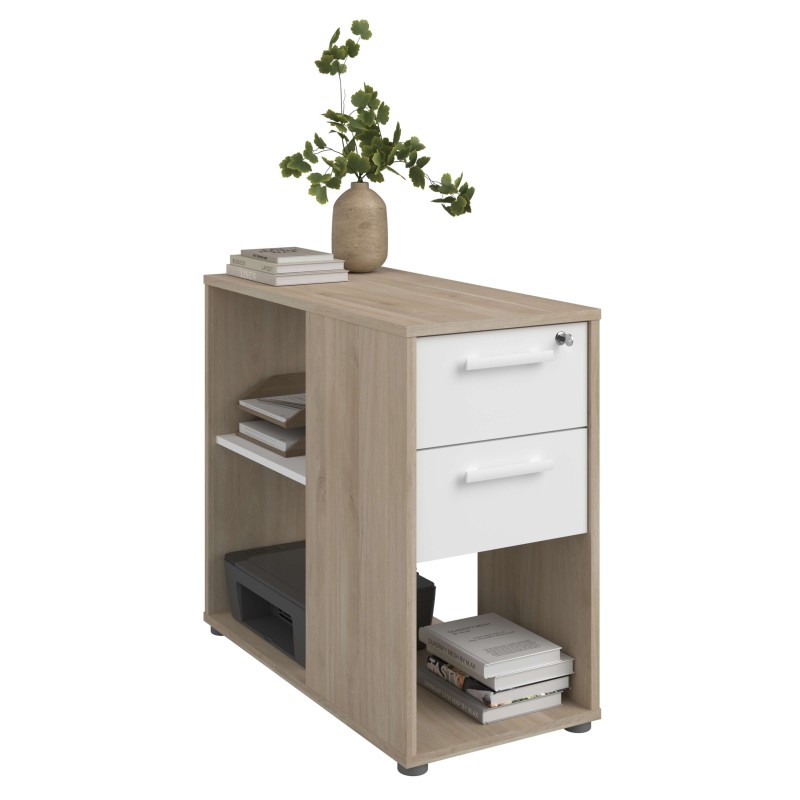 armario de 3 cajones con cerradura portada