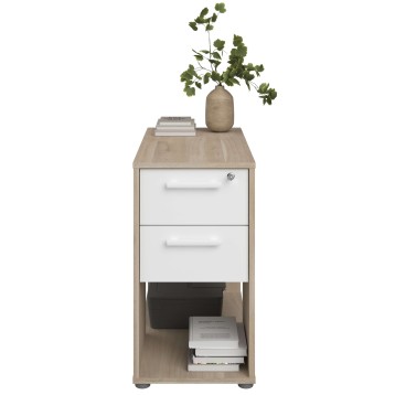 armario de 3 cajones con cerradura frontal decorado