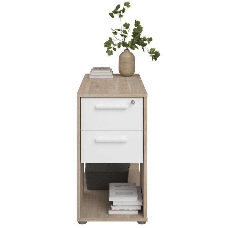 armario de 3 cajones con cerradura frontal decorado