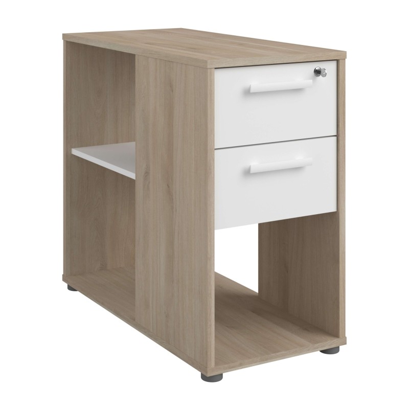 armario de 3 cajones con cerradura lateral sin decoracion