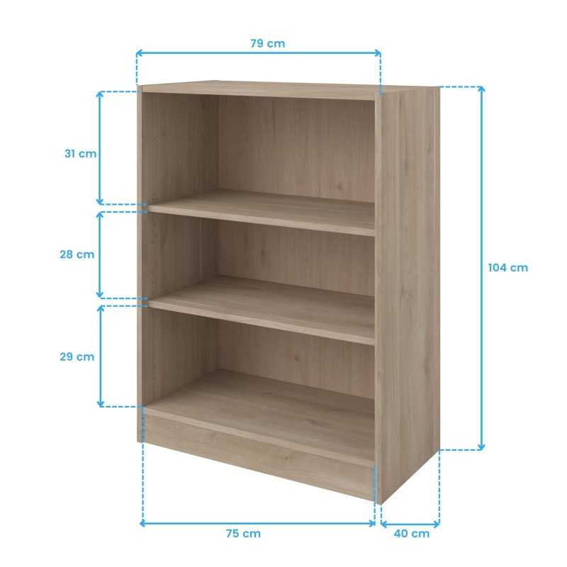 Estanteria baja cotas