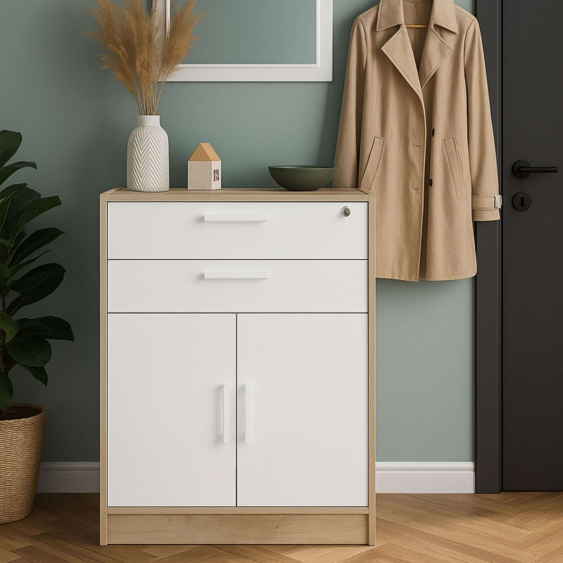 Estanteria oficina con puertas ambiente