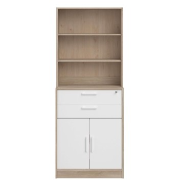 Estanteria alta oficina con puertas frontal