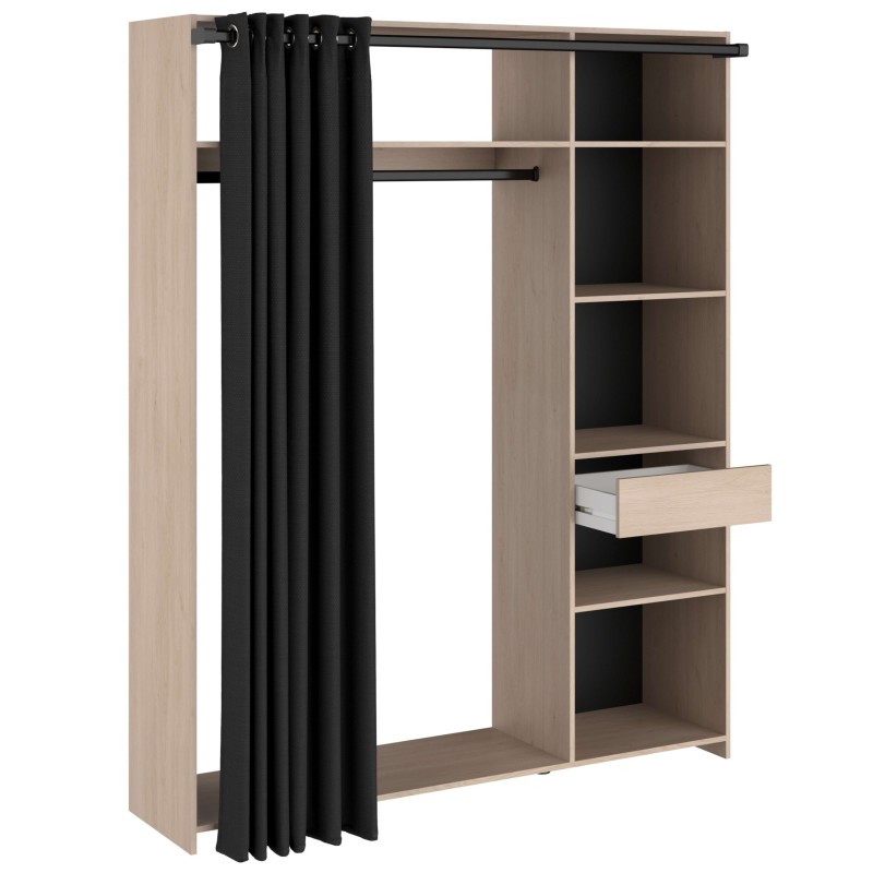 Pack dormitorio Vestidor armario abierto