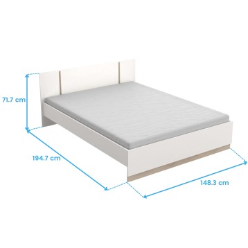 Pack de dormitorio Watson Cama De Matrimonio cotas