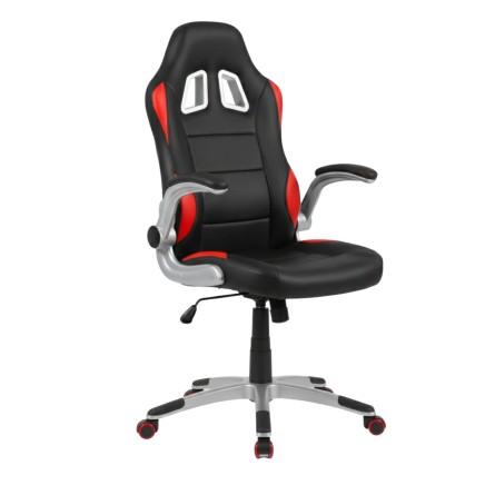 Silla Gaming Mugello negra y roja portada