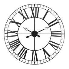 Reloj de pared Tibor Color Negro 88 cm