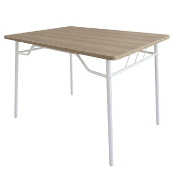 Mesa Cocina Color Blanco y Roble Sonoma