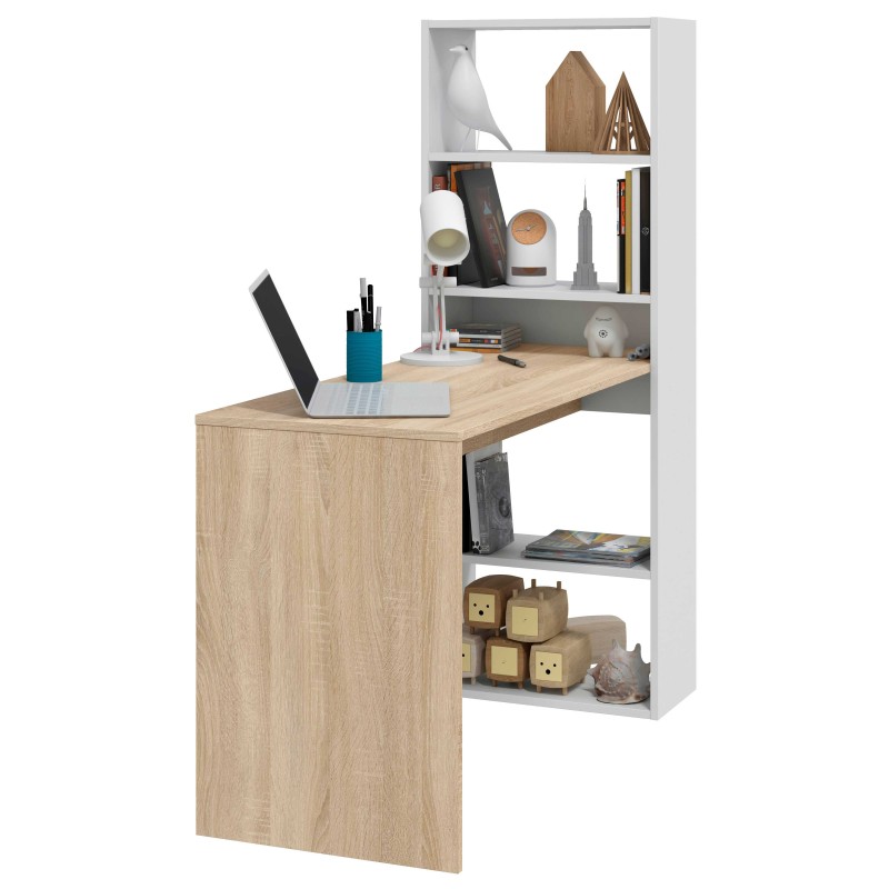 Mesa de escritorio con estantería Duplo 120 cm