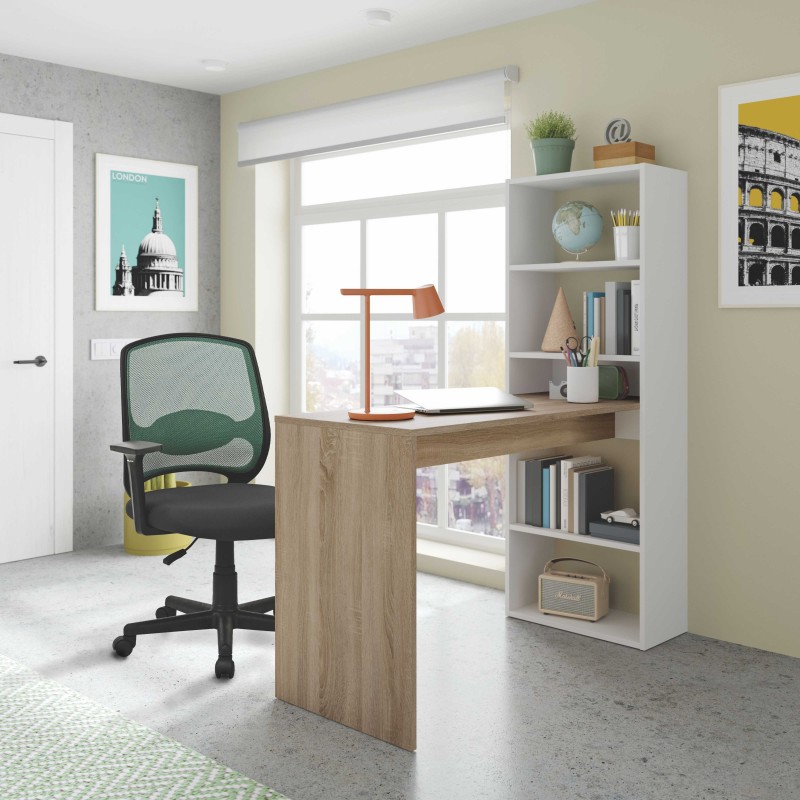 Mesa de escritorio con estantería Duplo 120 cm