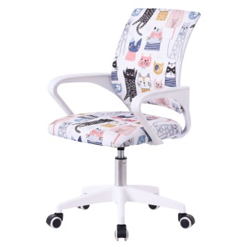 Silla Juvenil Dibujos Gatos lateral