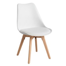 Silla Nordic blanca diseño nórdico
